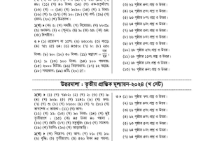 তৃতীয় শ্রেণির গণিত বিষয়ের নমুনা প্রশ্ন বার্ষিক পরীক্ষা 5 তৃতীয় শ্রেণি (5)